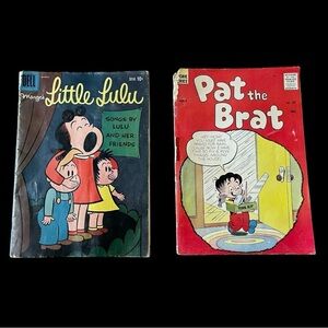 2 Vintage Comic Books - Little Lu Lu & Pat the Brat